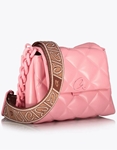 Εικόνα από Καπιτονέ τσάντα χιαστί VESPER με αλυσίδα Ροζ